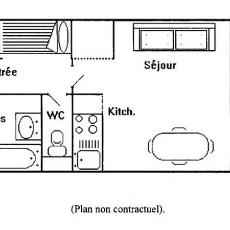 Blanc - Location: Pour 4 Personnes Oriente Sud Ouest Blanc Mae-9050 Apartment *